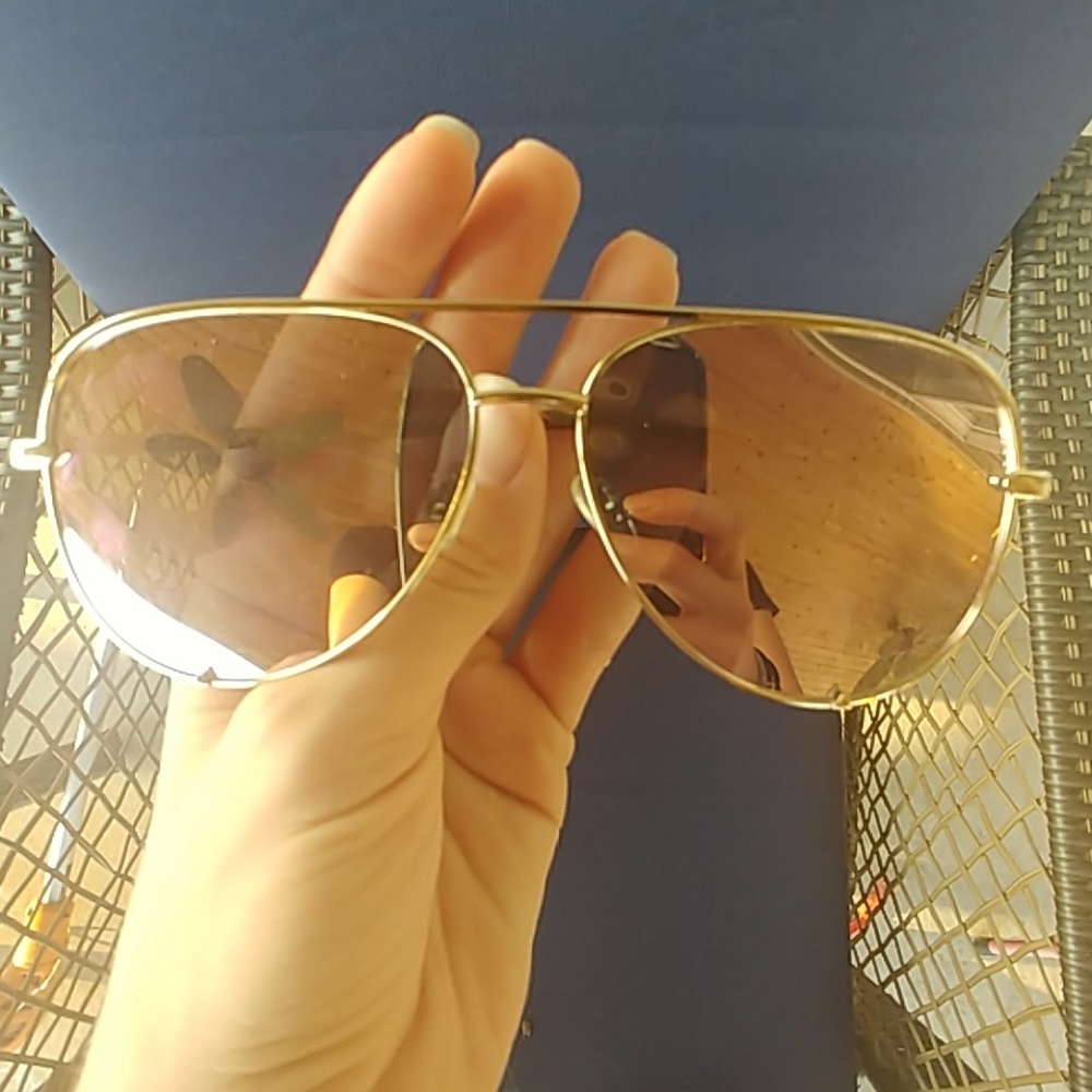 Quay x Desi High Key Aviator Sunglasses